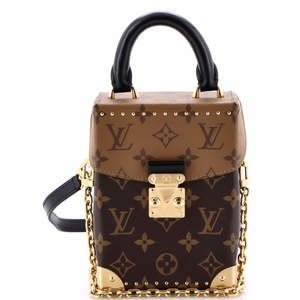 Louis Vuitton Camera Box NM Handbag Studded Reverse Monogram Canvas